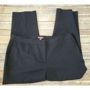 Vince Camuto Stretch Twill Crop Pants Womens Black Size 16w